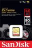  Зображення Модуль флеш-пам'яті SanDisk Extreme SDXC Card 64GB 150MB/s V30 UHS-I U3; EAN: 619659170684 